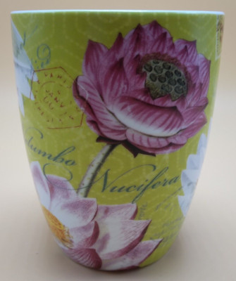 Coffee Tea Cup Mug Konitz Nelumbo Nucifera Flowers Lotus Stamps Germany