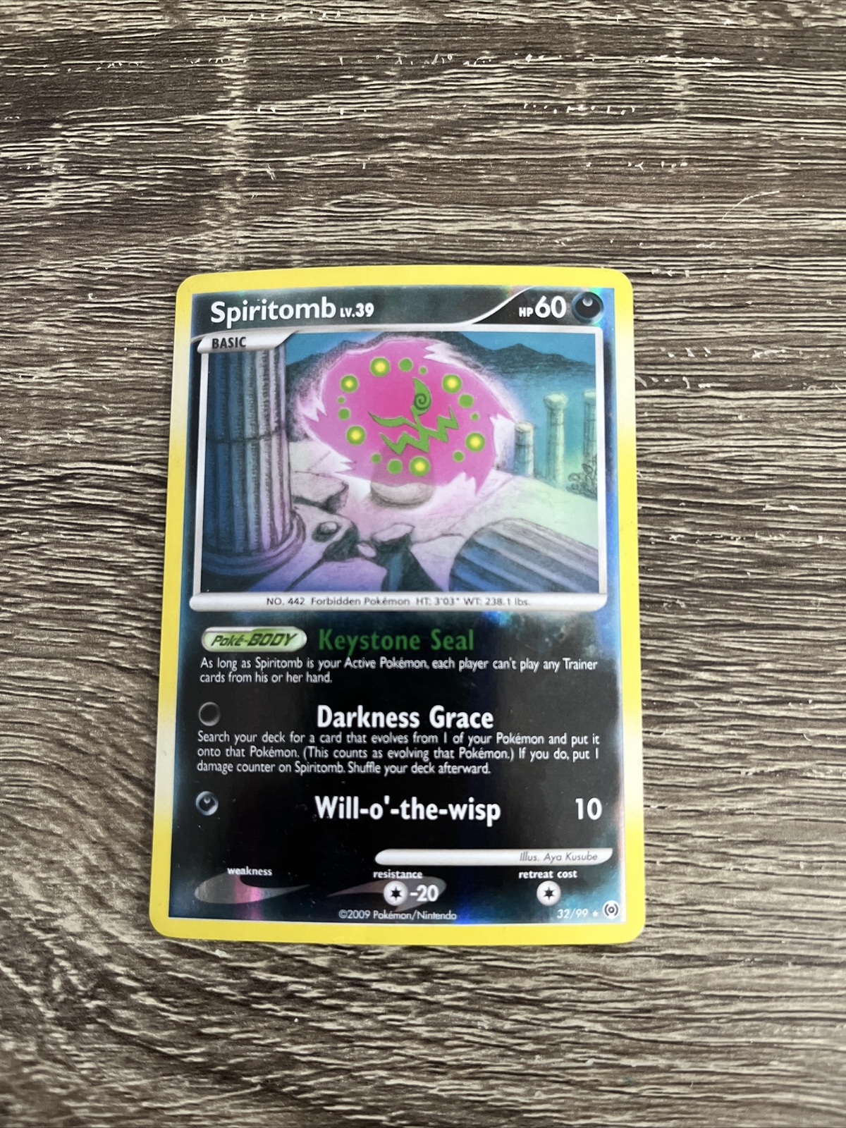 Spiritomb - 32/99 - Reverse Holo Rare - Arceus - Pokemon Card NM