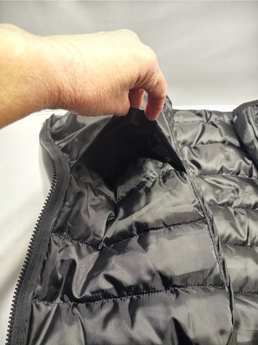 Alpine Swiss Vest Extra Large Black Nylon Puffer Full Zip Pockets Vest - Picture 5 of 7