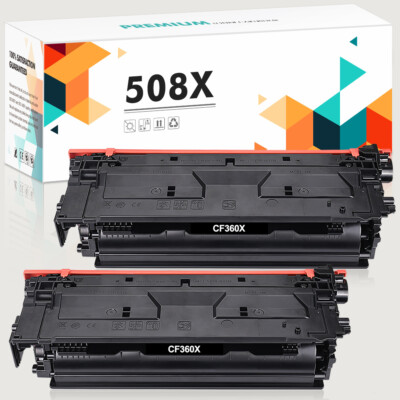 2PK CF360X Black Toner for HP 508X LaserJet MFP M577dn M553dn M553 M577 M553n