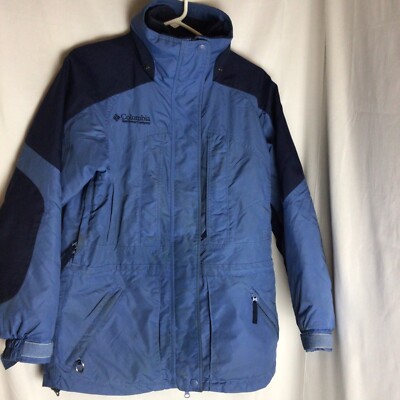 Womens Columbia Double Whammy Winter Ski Jacket Size Small Blue