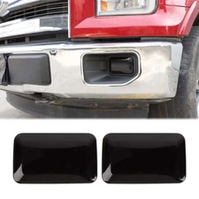 Smoked Black Front Fog Light Lamp Decor Cover Trim Guard For Ford F150 2015-2020