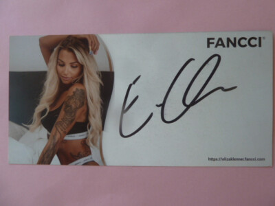 Eliza Klenner - Model / Erotik, FANCCI Autogrammkarte (105x210mm)