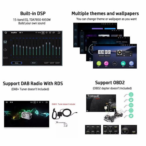 For Honda JAZZ/FIT 2008-2013 Android 13 Car Stereo Radio GPS Navi CarPlay + Cam - Picture 13 of 16