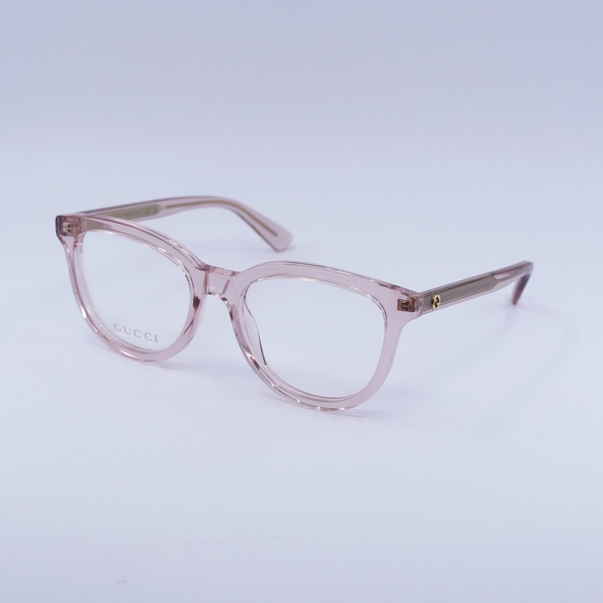 NEW Gucci GG1687O 003 Transparent Pink 52mm Eyeglasses | eBay