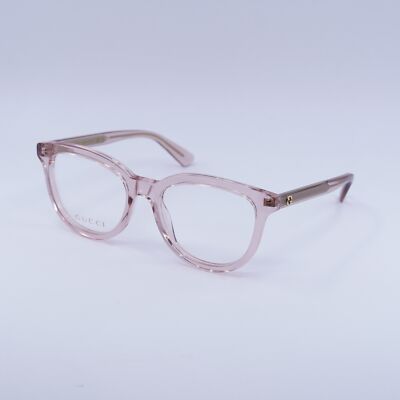 NEW Gucci GG1687O 003 Transparent Pink 52mm Eyeglasses | eBay