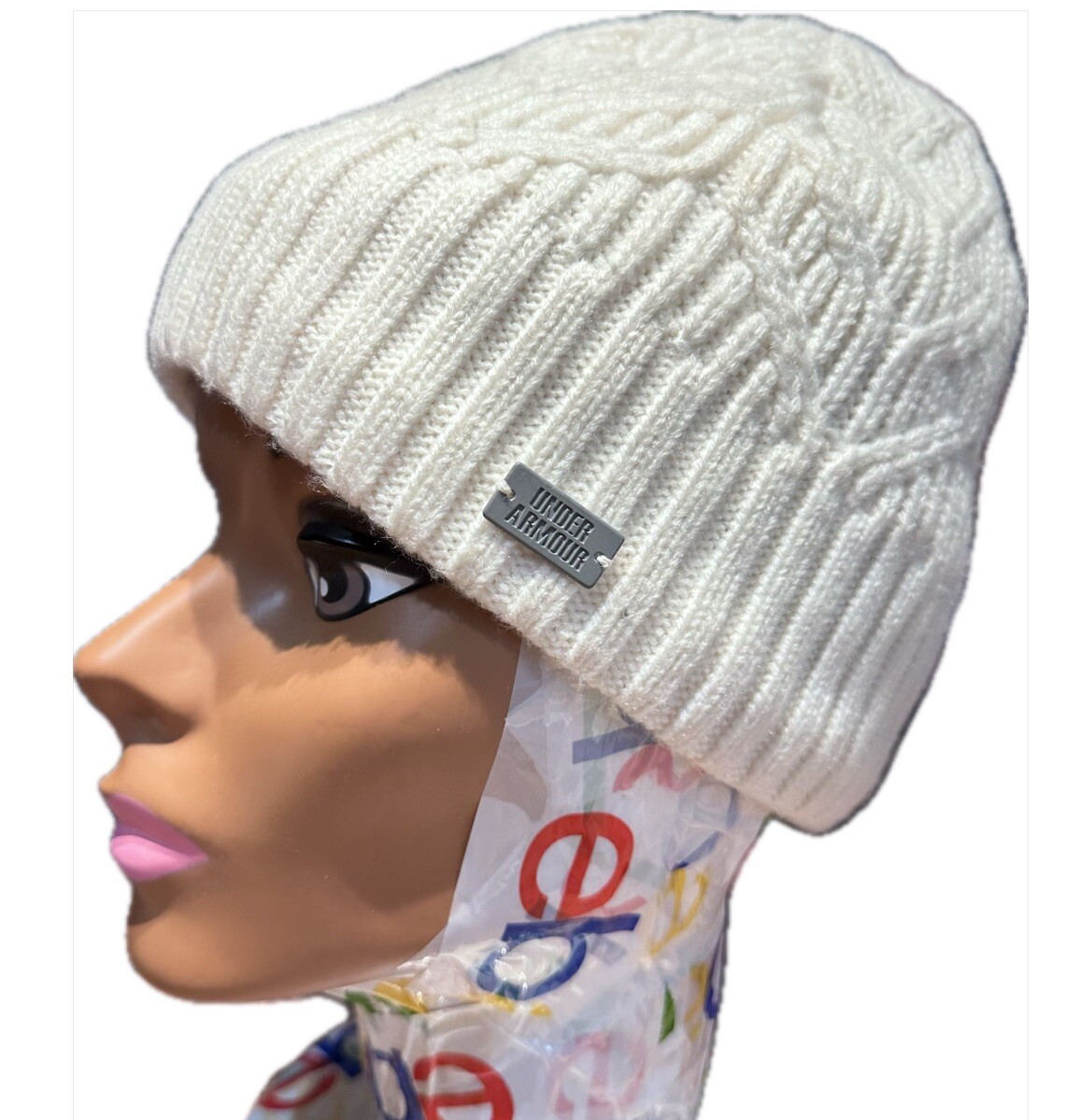 Under Armour Winter Cable Knit Beanie Fleece Lined Hat  display picture 1
