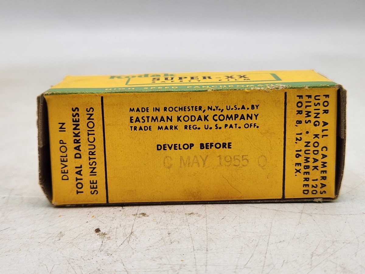 Sealed/Expired 1955 Kodak Super-XX Safety High Speed