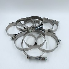 10 Pack Breeze TB 350 SS T-Bolt Hose Clamp 3.5" - 3-13/16" Diameter 3/4" Wide