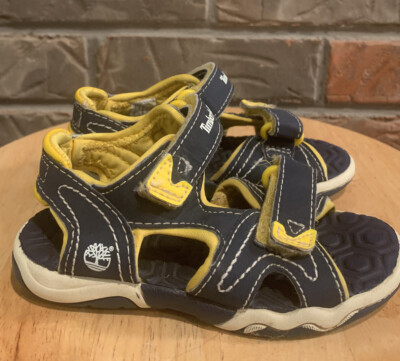 Timberland Little Boy's Sandals Size 6 Black/Yellow