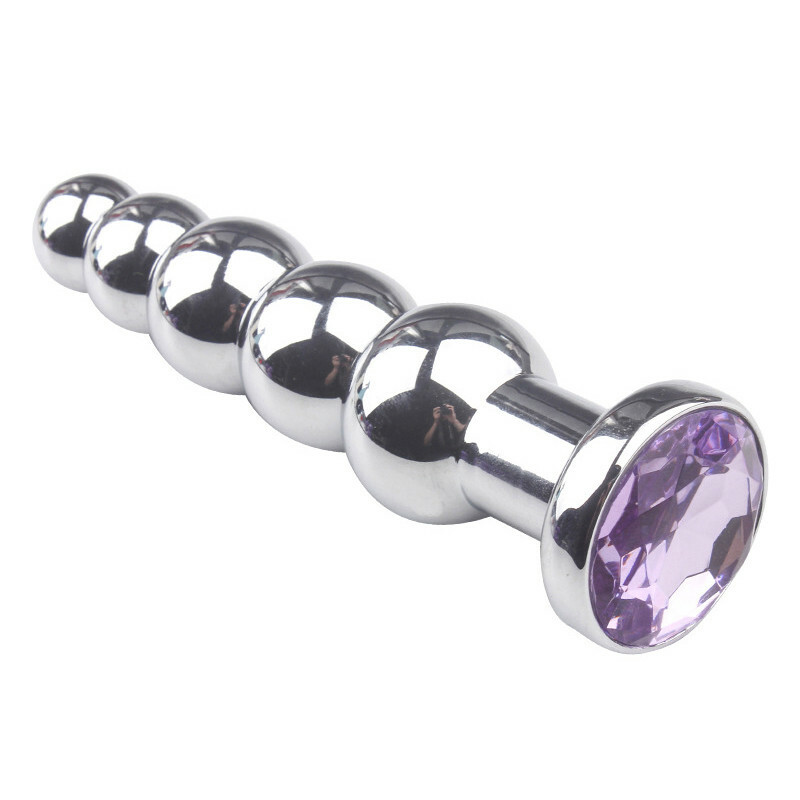Butt Plug Weights Anal Butt Large Stopper Stainless Steel Metal Jeweled Anal  Toy