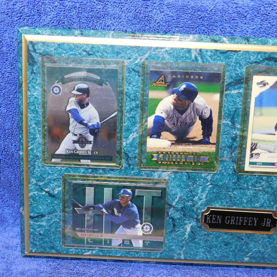 Vintage 1997 Ken Griffey Jr Plaque + 4 Cards Leaf Limited Pinnacle Score Donruss - Image 3 of 4