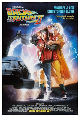 バック・トゥ・ザ・フューチャー 2 映画 パンフレット 1989 Back to 1989 Back To The Future II Movie Poster Print Marty McFly Doc