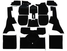 Porsche 911 Carpet Kit 65-73 Coupe Black Grey Tan Sliverknit German Square Weave