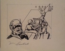 Judges Guild traveller RPG Gunner Position Original Art Kevin Siembia Vintage