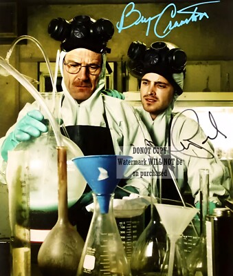 Bryan Cranston & Aaron Paul 8 x10'' (20x25 cm) handsigniertes handsigniertes Foto