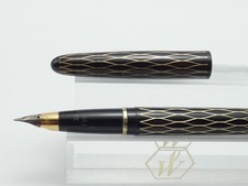 RARE Lady Sheaffer XI Tulle Black Fountain Pen, Fine Nib, Chalk Marks   *MINT*