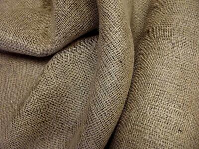Natural HESSIAN 100% Jute Fabric Material Australia