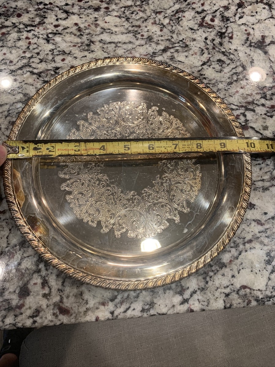 Vintage Wm.A.Rogers Silver Plate Service Plate | eBay