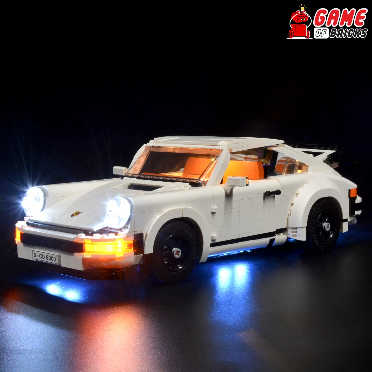 LED Light Kit for Porsche 911 Compatible with LEGO 10295 Set
