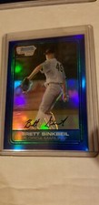 2006 BOWMAN CHROME DRAFT PICK BLUE REFRACTOR RC BRETT SINKBEIL MARLINS