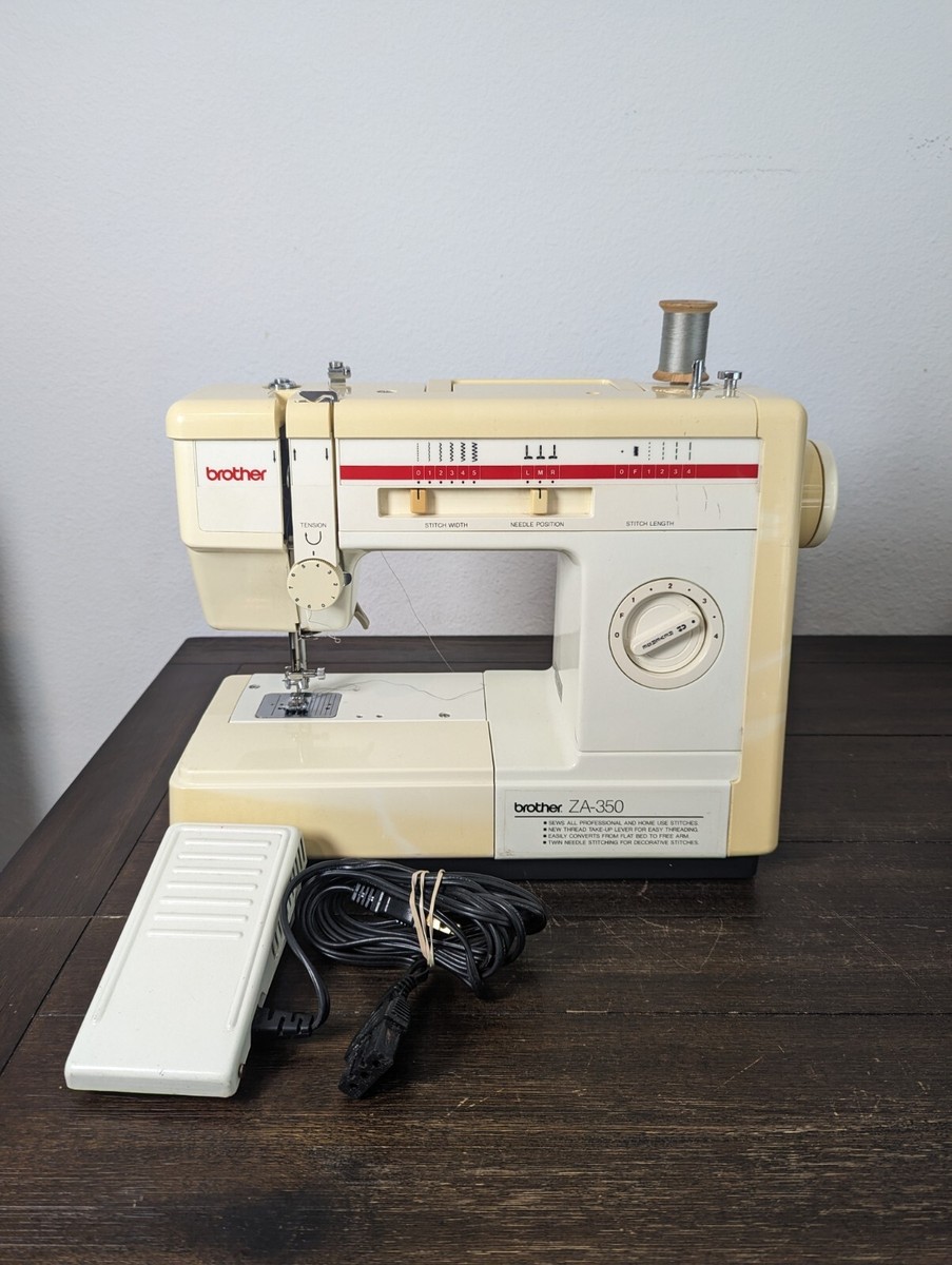 Brother Twin Needle Professional Sewing Machine Portable ZA-350