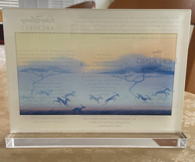DISNEY'S LION KING ARCHIVE COLLECTION ACRYLIC IMAGE: DROP BOX EXCLUSIVE VG