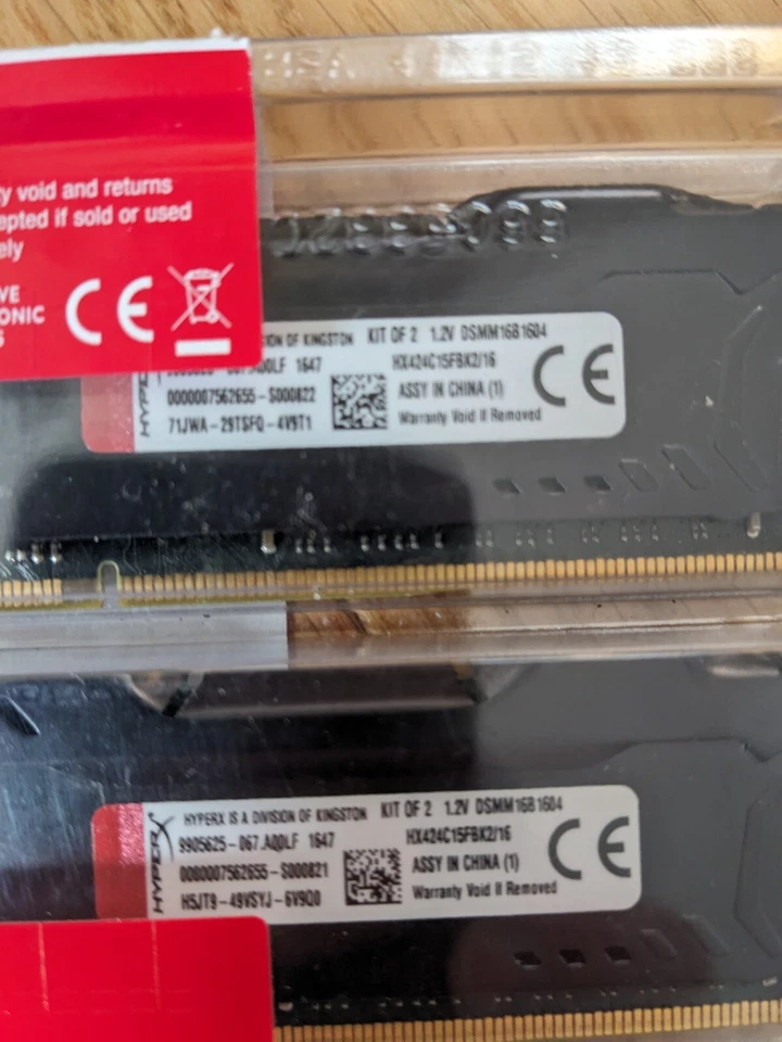 Kingston Hyper X Fury DDR4-2400 CL15 2 X 8GB - Image 3 of 3