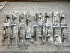 Image of Wickes 22cm HM.795.D95 T-Bar Door Handle S/Steel Brushed Nickel 16cm hole BNIB