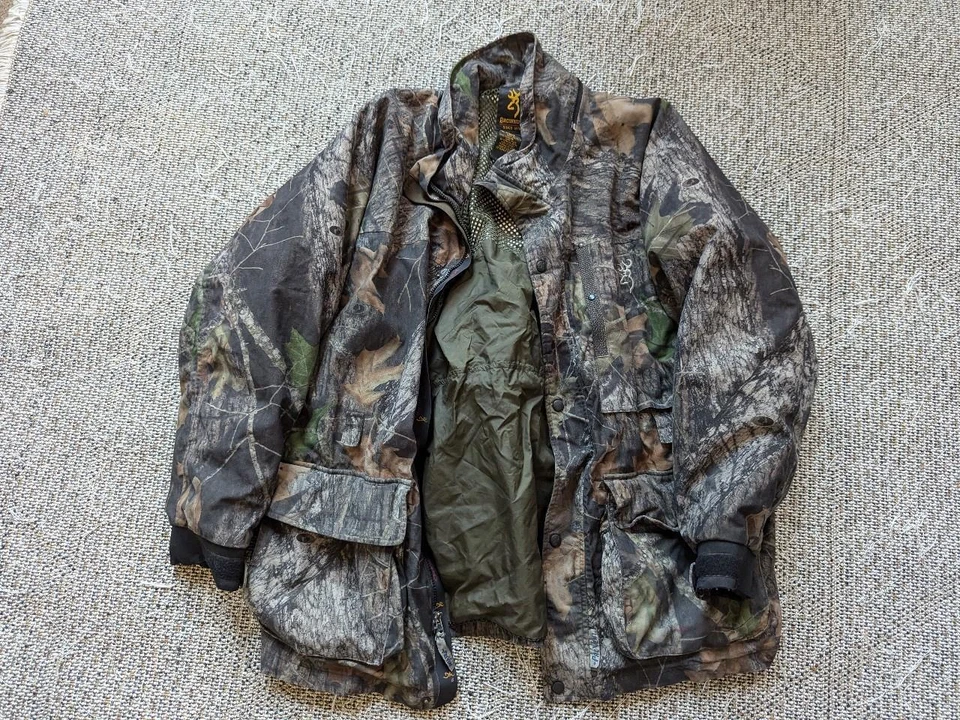 BROWNING camouflage MOSSY OAK breakup 2XL jacket PREVENT coat parka SHELL - Image 2 of 4