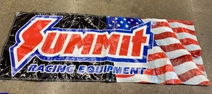 Rare Large Summit Racing Equipment Poly Wall Event Banner Sign Man Cave 8’ x 3’