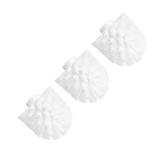 3Pcs Toilet Bowl Brush 12mm Replacement HOME USE Brush Cleaning Brush Head White