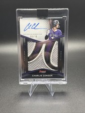 2025 Bowman’s Best Charlie Condon 1st Bowman Patch Auto Black  # /10 RC Auto