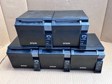  5 EPSON M296A FAST RECEIPT THERMAL POS PRINTERS TM-T70II TESTED -NO PSU/CABLES