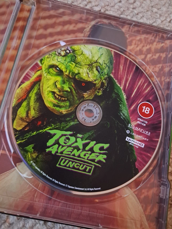 The Toxic Avenger Uncut 4K UHD Bluray Steelbook Ltd Ed Dinklage Kevin Bacon Wood - Image 3 of 4