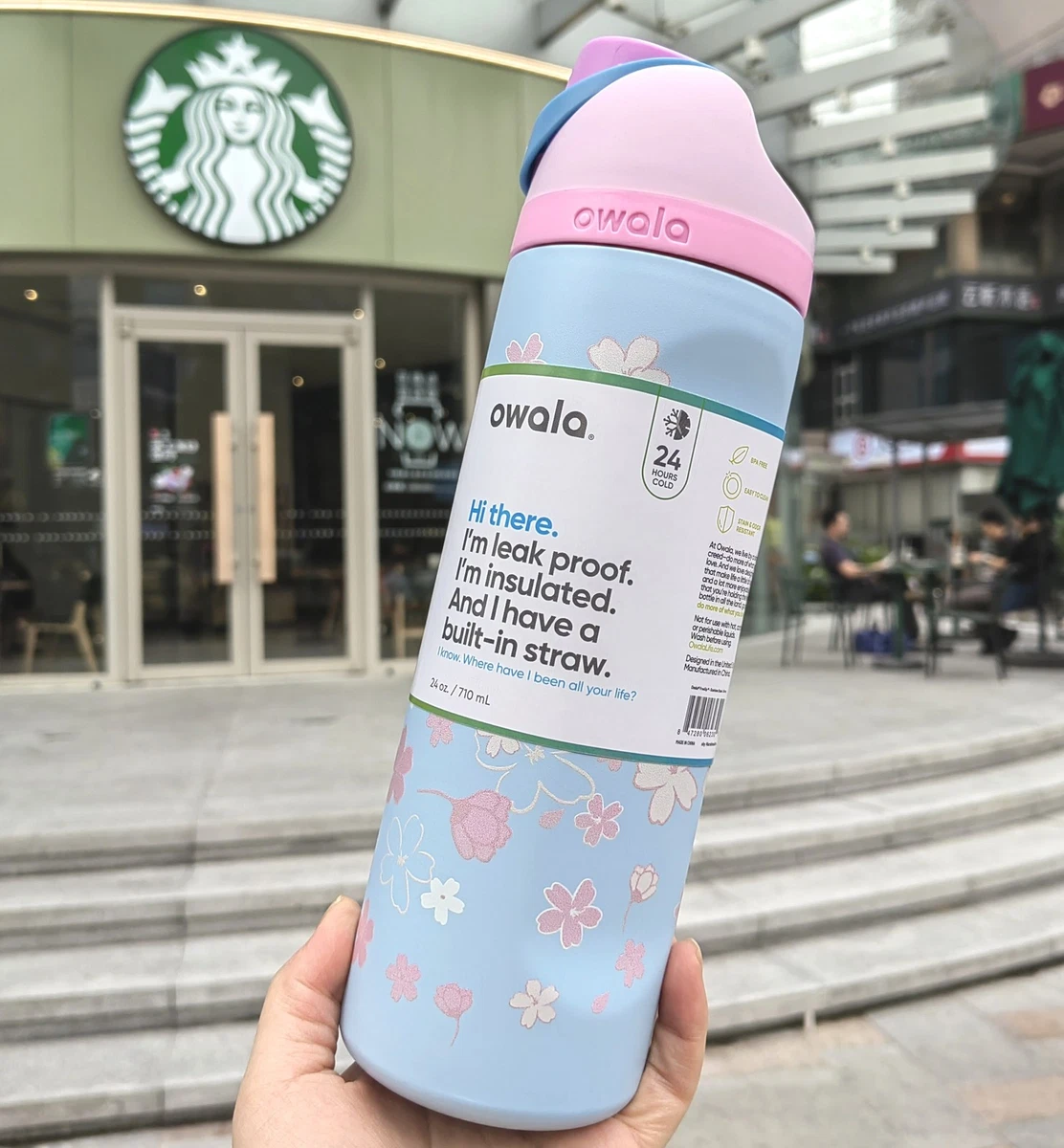 Starbucks X Owala 2026 Sakura Limited Insulated Water Bottle 24oz
