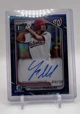 Yohandy Morales Bowman Chrome 2024 Blue /150 Auto