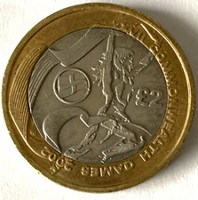 2002 two pound £2 coin  Commonwealth Games Scotland Very Nice Grade Collectable