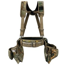 Professional Tool Belt with Suspenders for Men, Heavy Duty Framing Tool Belts...