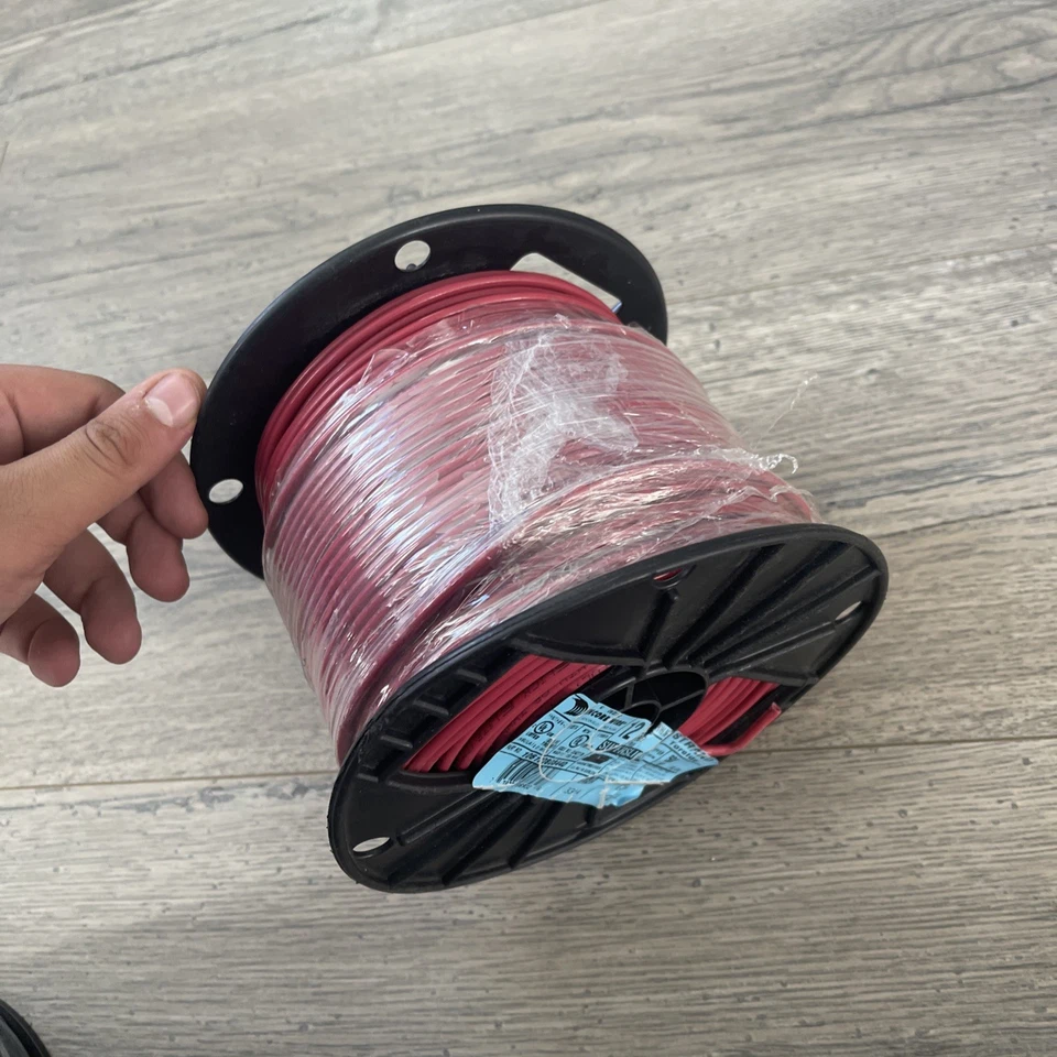 ENCORE 16 AWG Stranded Single Conductor, Red Hook-Up Wire, 105C 600V 500FT New - Image 2 of 4