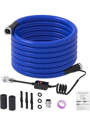 #ad 💧KORVOS 50ft Heated Water Hose for RV 45℉ Antifreeze Heated Drinking WaterHose $89.98