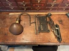 FA Hardy Antique Scissor Lamp Oc White Faries Era Early Lighting Heavy Adjustabl