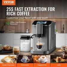 VEVOR Fully Automatic Espresso Machine - with Automatic Milk Frother, 20 Bar Sup
