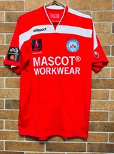SILKEBORG IF DENMARK 2013/2014 UHLSPORT FOOTBALL HOME SHIRT JERSEY SIZE L RED
