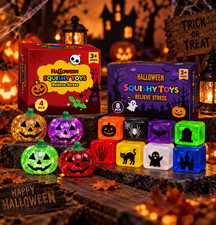 Halloween Squishy Toys Stress Relief Fidget Cube Party Favor Kids