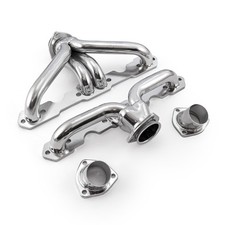 Chevy Sbc 350 1955-57 Tri-5 Shorty Ceramic Headers Straight Plug Heads Chevy Sbc 350 1955-57 Tri-5 Shorty Ceramic Headers Straight Plug Heads