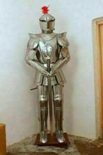 Medieval Knight Wearable Suit Of Armor Crusader Combat Full Body Armour L