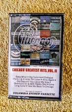 CHICAGO'S GREATEST HITS VOLUME 2 CASSETTE TAPE COLUMBIA VINTAGE CASSETTE CLASSIC