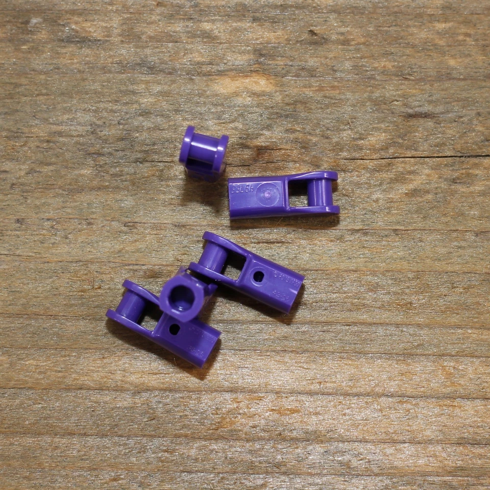 LEGO 49755 23443 Dark Purple Medium Lilac Bar Holder with Handle Qty 5 - Image 2 of 2