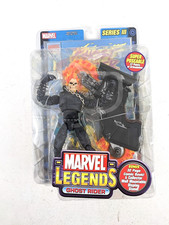 Marvel Legends Series III GHOST RIDER w Cycle & Comic 6 Toy Biz 3 2002 Sealed